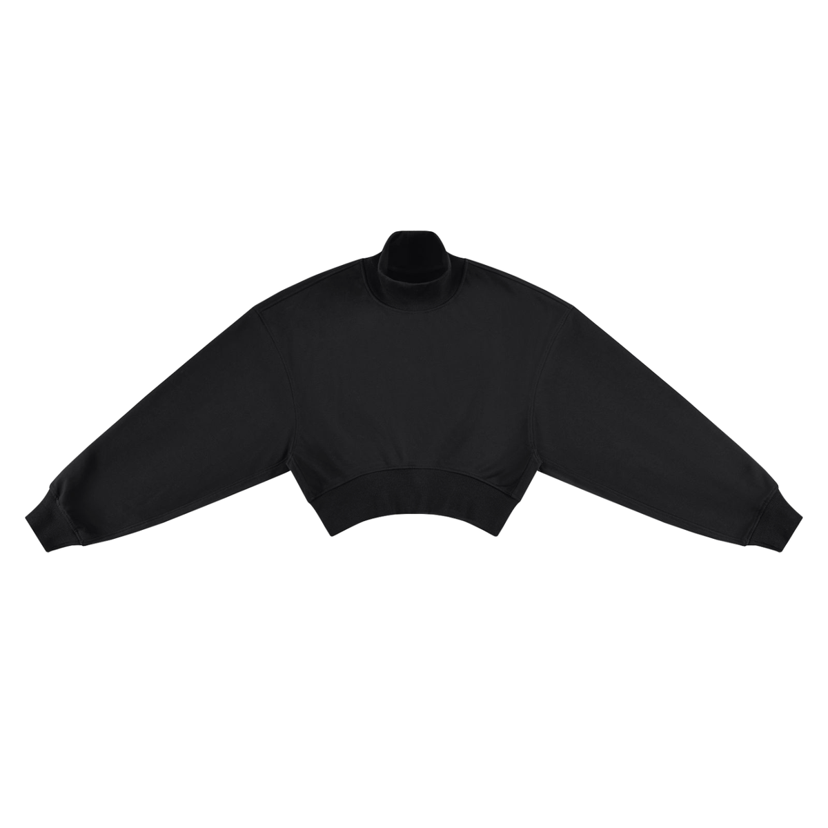 Women's Crop Mock Neck Sweatshirt