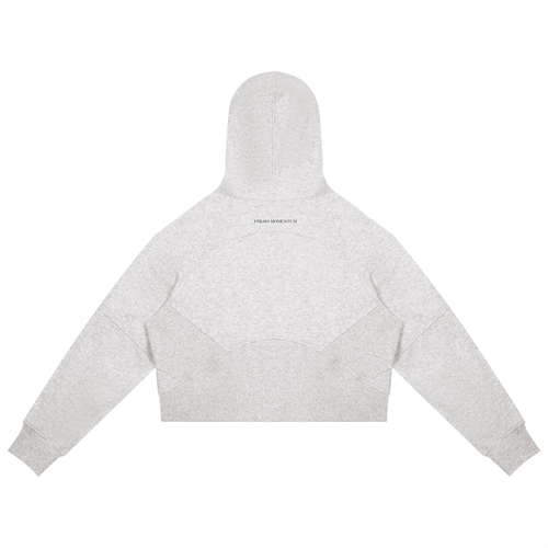Cropped Zip-Through Hoodie