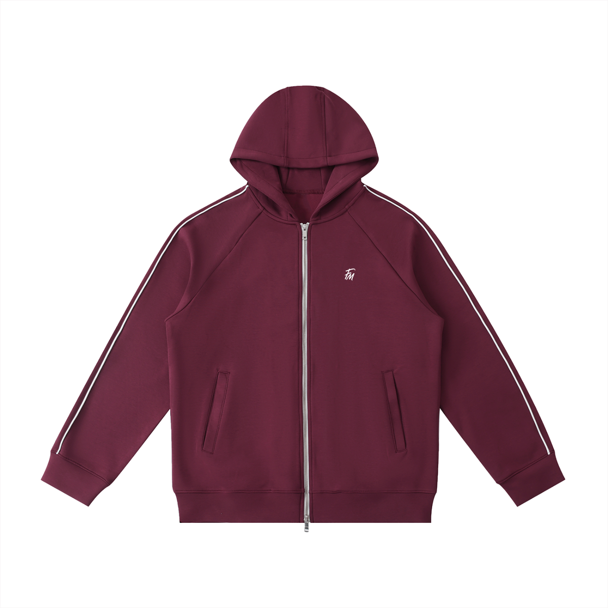 Heavyweight Raglan Sleeve Zip Hoodie