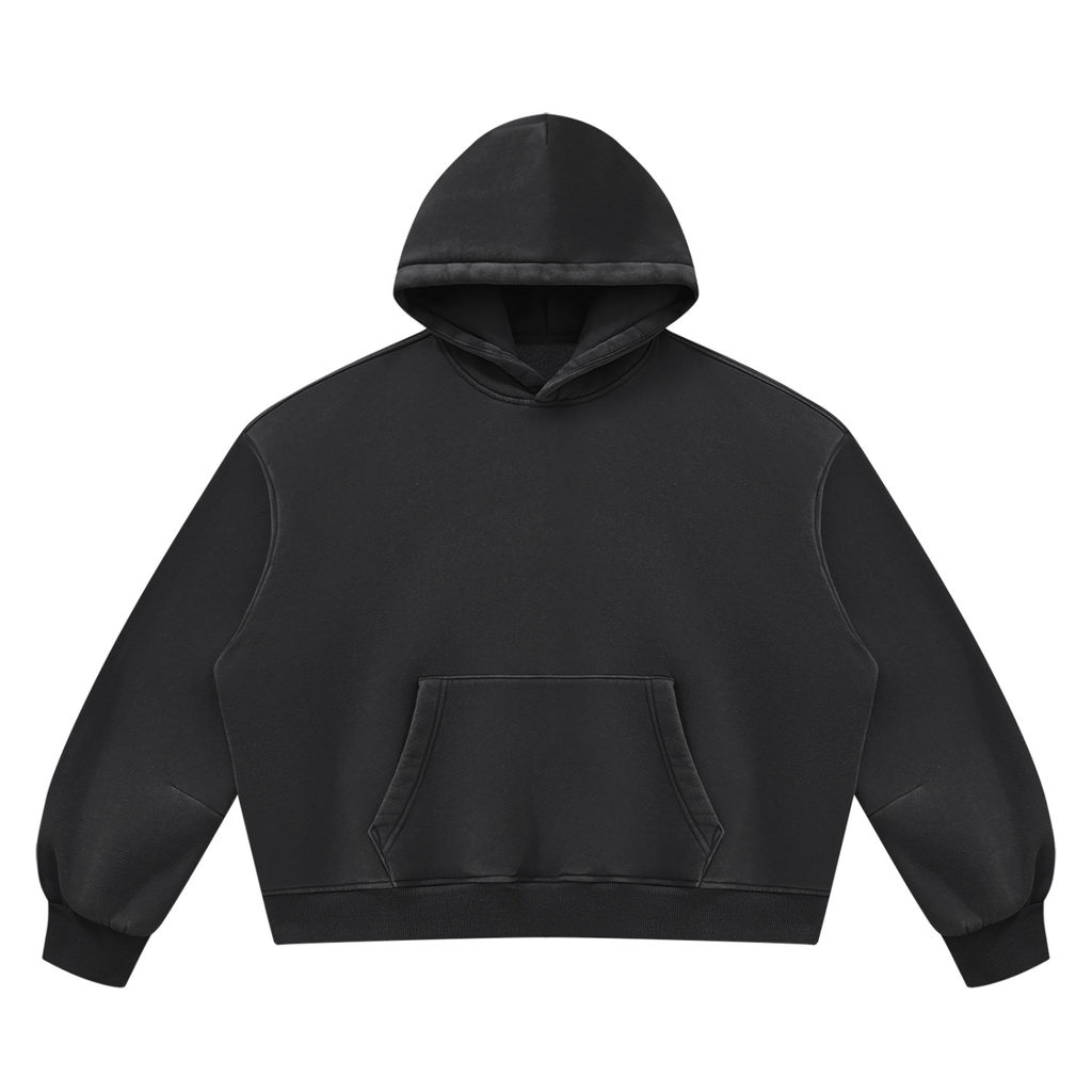 Unisex Vintage Wash Boxy Fleece Hoodie