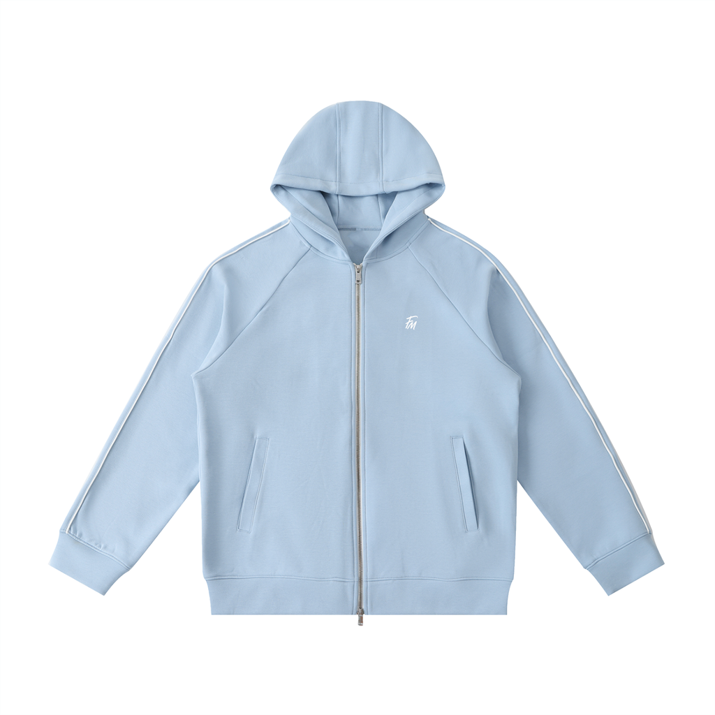 Heavyweight Raglan Sleeve Zip Hoodie