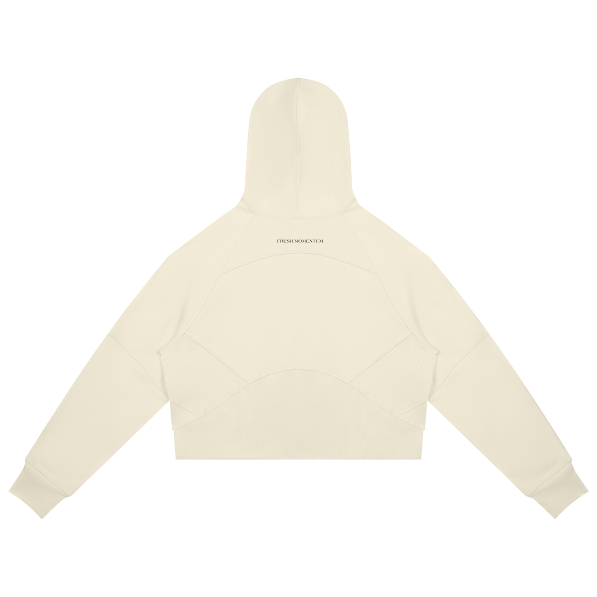 Cropped Zip-Through Hoodie