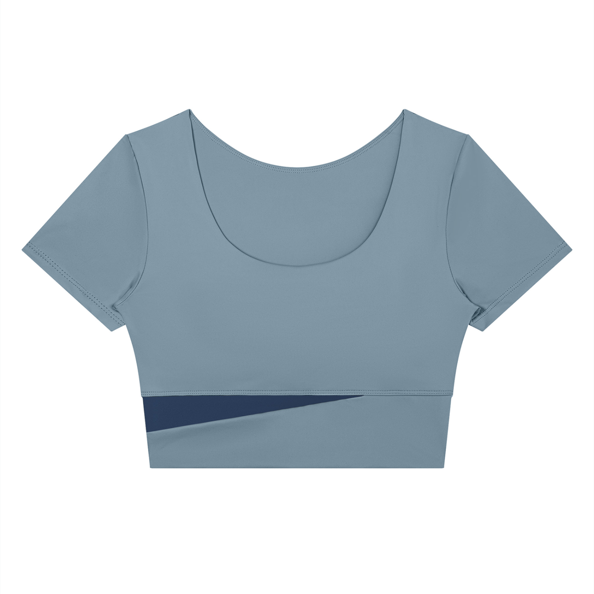 Women's Panelled Crop Yoga T-Shirt