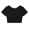 Women's Panelled Crop Yoga T-Shirt